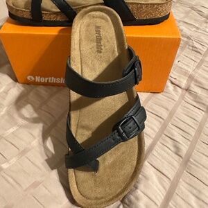 Northside Black Myrtle Sandals Slip-On Sandals Sz7